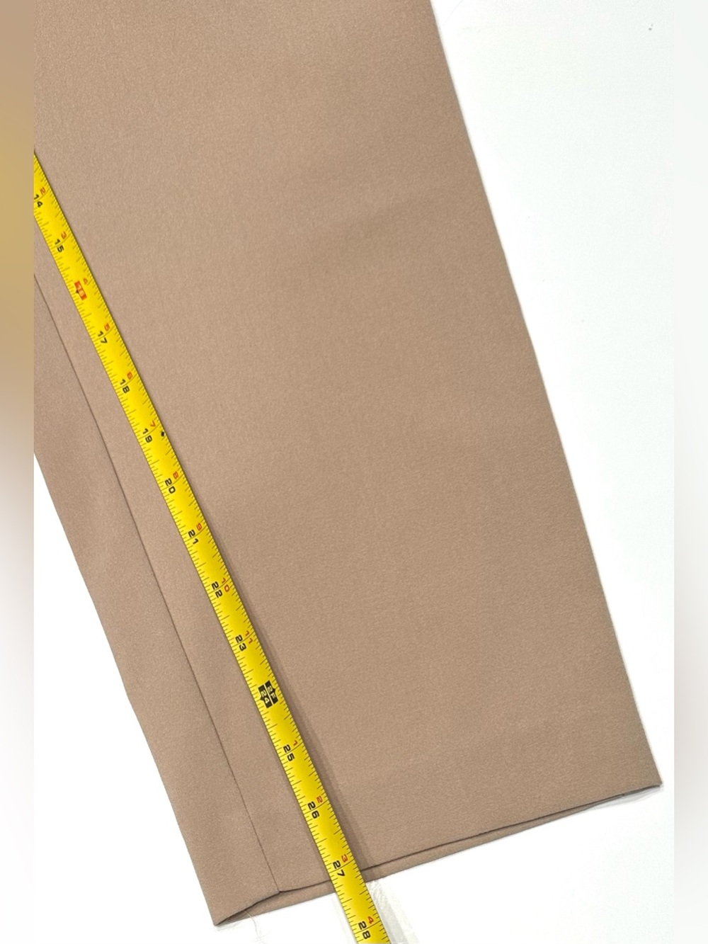 NEW, Time & Tru Tapered Regular Flat Front Tan Ankle Pants Women's 16/18 X-Large - Picture 8 of 13